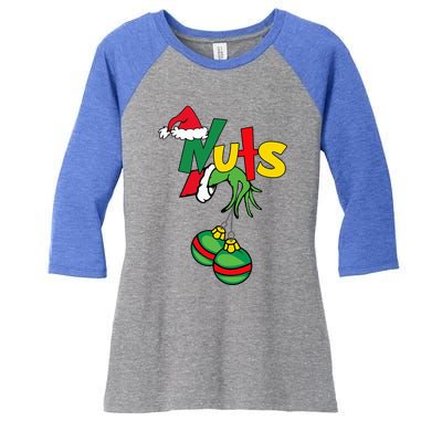 Christmas Elf Matching Gamer Family Funny Gaming PJ  Women's Tri-Blend 3/4-Sleeve Raglan Shirt