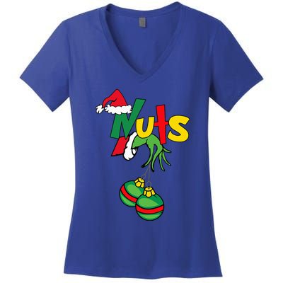 Christmas Elf Matching Gamer Family Funny Gaming PJ  Women's V-Neck T-Shirt