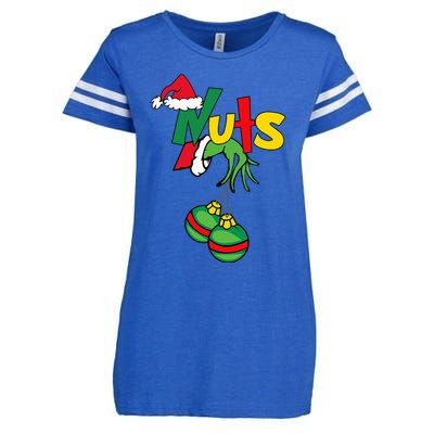 Christmas Elf Matching Gamer Family Funny Gaming PJ  Enza Ladies Jersey Football T-Shirt