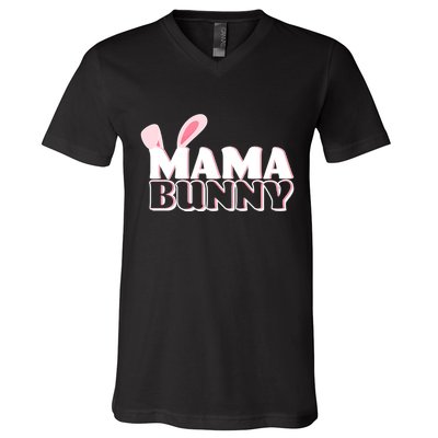 Cute Easter Mama Bunny Matching Family Shirts V-Neck T-Shirt
