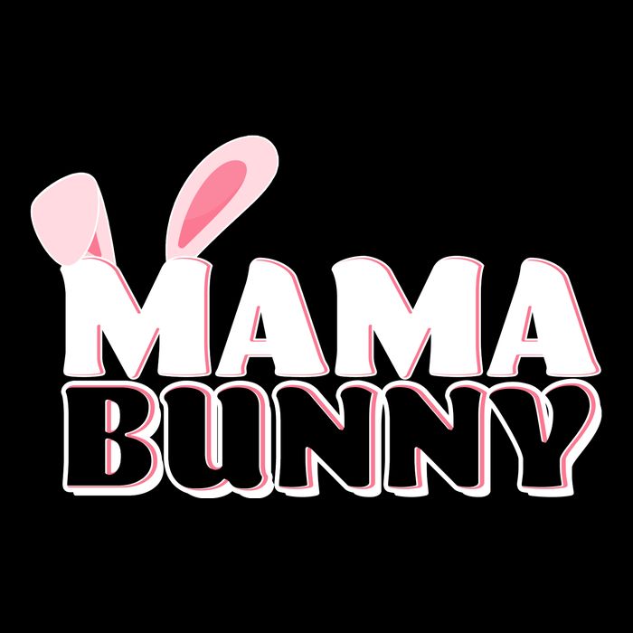 Cute Easter Mama Bunny Matching Family Shirts Poster