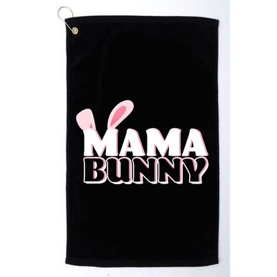 Cute Easter Mama Bunny Matching Family Shirts Golf Towel