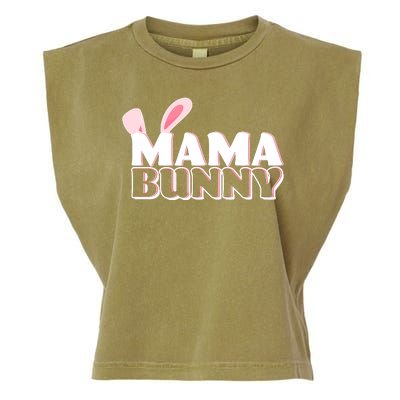 Cute Easter Mama Bunny Matching Family Shirts Garment-Dyed Women's Muscle Tee