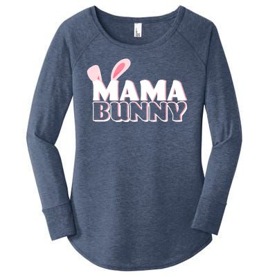 Cute Easter Mama Bunny Matching Family Shirts Women's Perfect Tri Tunic Long Sleeve Shirt