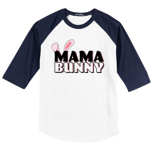 Cute Easter Mama Bunny Matching Family Shirts Baseball Sleeve Shirt