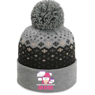 Computer Engineer Mom Coder Coding Programmer Programming Gift The Baniff Cuffed Pom Beanie