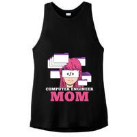 Computer Engineer Mom Coder Coding Programmer Programming Gift Ladies PosiCharge Tri-Blend Wicking Tank