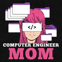 Computer Engineer Mom Coder Coding Programmer Programming Gift Ladies PosiCharge Tri-Blend Wicking Tank