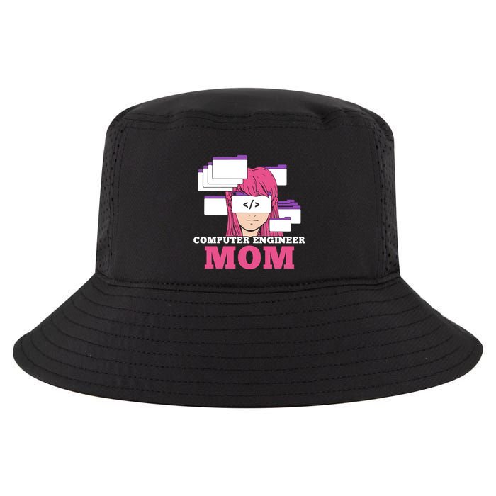 Computer Engineer Mom Coder Coding Programmer Programming Gift Cool Comfort Performance Bucket Hat