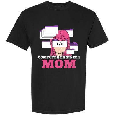 Computer Engineer Mom Coder Coding Programmer Programming Gift Garment-Dyed Heavyweight T-Shirt