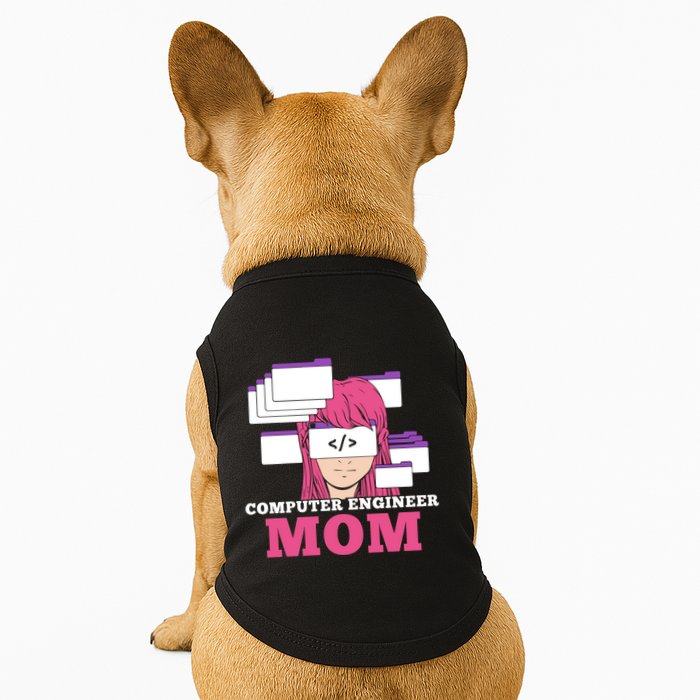 Computer Engineer Mom Coder Coding Programmer Programming Gift Doggie Tank