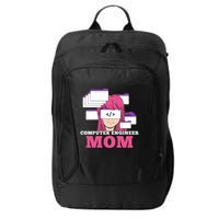 Computer Engineer Mom Coder Coding Programmer Programming Gift City Backpack