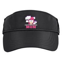 Computer Engineer Mom Coder Coding Programmer Programming Gift Adult Drive Performance Visor
