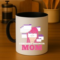 Computer Engineer Mom Coder Coding Programmer Programming Gift Mug