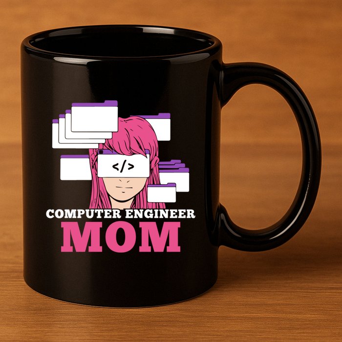 Computer Engineer Mom Coder Coding Programmer Programming Gift 11oz C Handle Ceramic Mug
