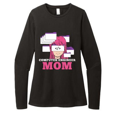 Computer Engineer Mom Coder Coding Programmer Programming Gift Womens CVC Long Sleeve Shirt