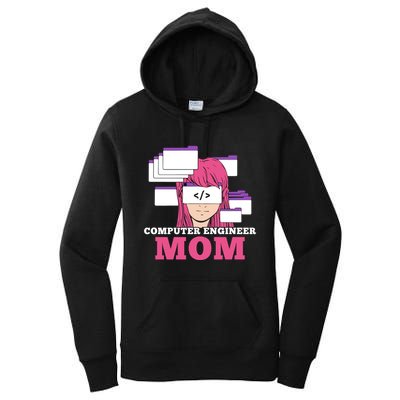 Computer Engineer Mom Coder Coding Programmer Programming Gift Women's Pullover Hoodie