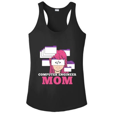 Computer Engineer Mom Coder Coding Programmer Programming Gift Ladies PosiCharge Competitor Racerback Tank