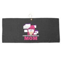 Computer Engineer Mom Coder Coding Programmer Programming Gift Large Microfiber Waffle Golf Towel