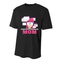 Computer Engineer Mom Coder Coding Programmer Programming Gift Youth Performance Sprint T-Shirt