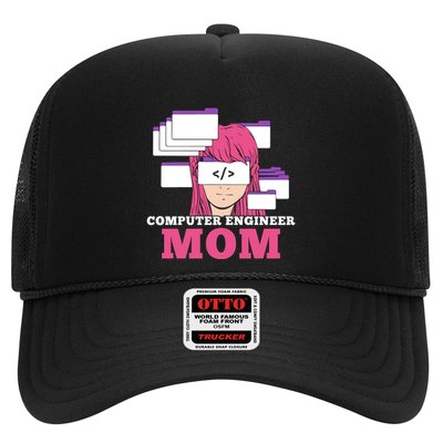Computer Engineer Mom Coder Coding Programmer Programming Gift Trucker Hat