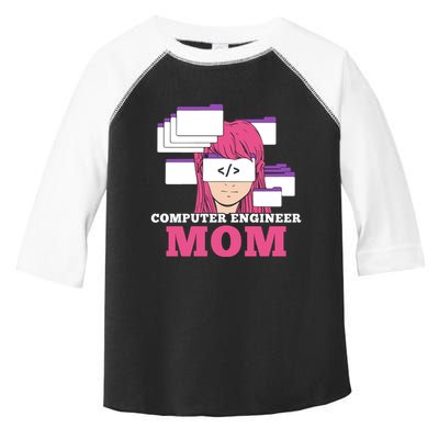 Computer Engineer Mom Coder Coding Programmer Programming Gift Toddler Fine Jersey T-Shirt
