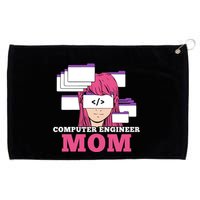 Computer Engineer Mom Coder Coding Programmer Programming Gift Grommeted Golf Towel