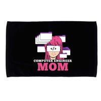 Computer Engineer Mom Coder Coding Programmer Programming Gift Microfiber Hand Towel