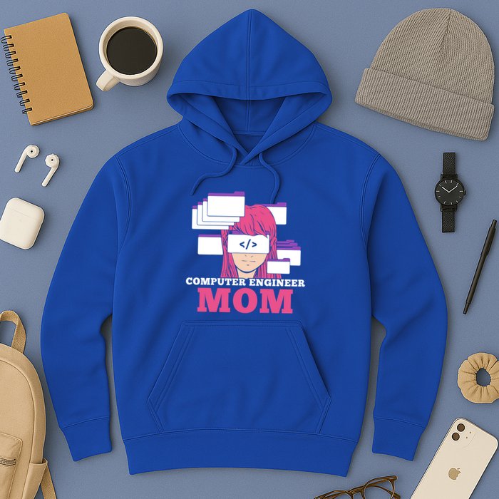 Computer Engineer Mom Coder Coding Programmer Programming Gift Hoodie
