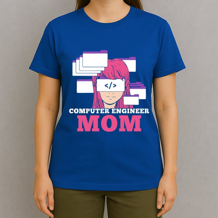 Computer Engineer Mom Coder Coding Programmer Programming Gift T-Shirt