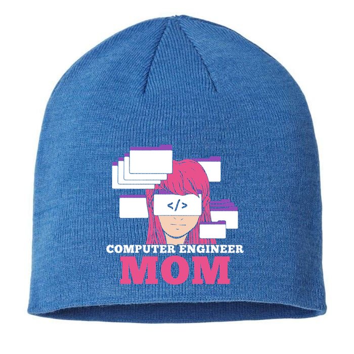 Computer Engineer Mom Coder Coding Programmer Programming Gift Sustainable Beanie