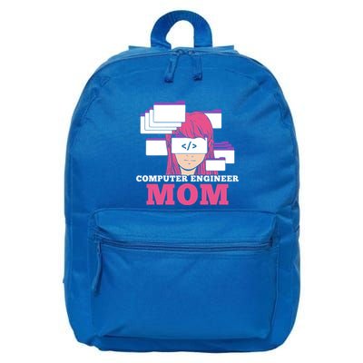 Computer Engineer Mom Coder Coding Programmer Programming Gift 16 in Basic Backpack