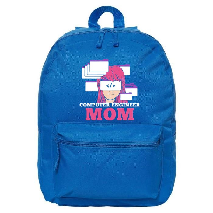 Computer Engineer Mom Coder Coding Programmer Programming Gift 16 in Basic Backpack