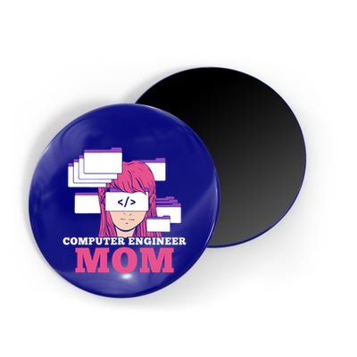 Computer Engineer Mom Coder Coding Programmer Programming Gift Magnet