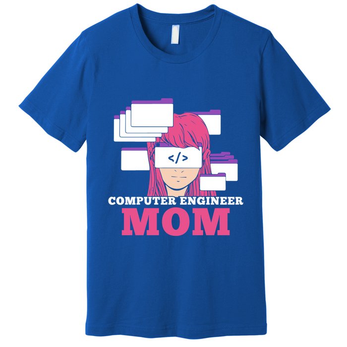Computer Engineer Mom Coder Coding Programmer Programming Gift Premium T-Shirt