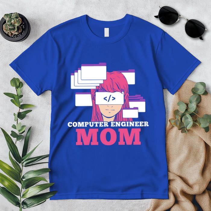 Computer Engineer Mom Coder Coding Programmer Programming Gift Premium T-Shirt