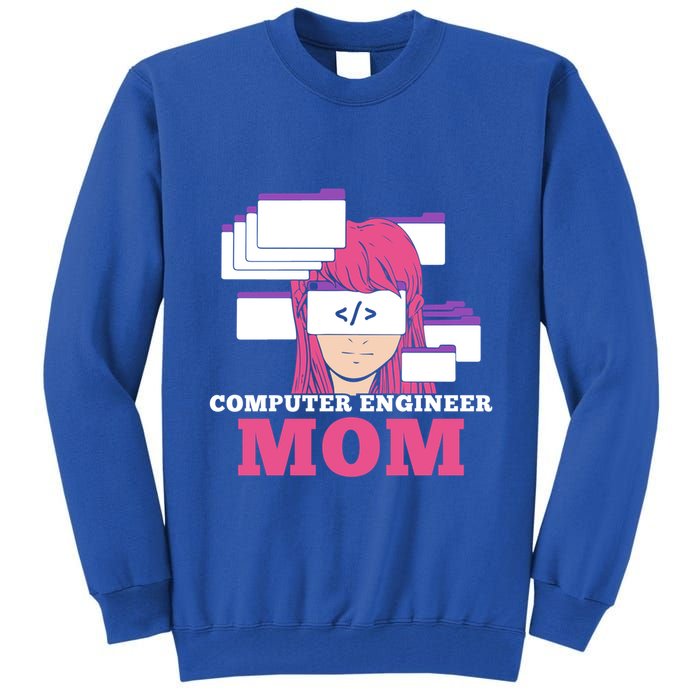 Computer Engineer Mom Coder Coding Programmer Programming Gift Tall Sweatshirt