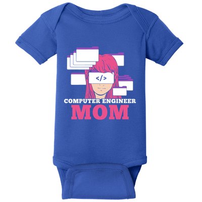 Computer Engineer Mom Coder Coding Programmer Programming Gift Baby Bodysuit