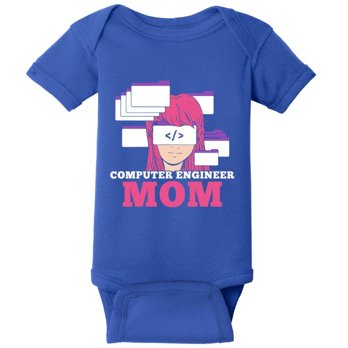 Computer Engineer Mom Coder Coding Programmer Programming Gift Baby Bodysuit
