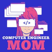 Computer Engineer Mom Coder Coding Programmer Programming Gift Stripe Pom Pom Beanie