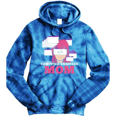 Computer Engineer Mom Coder Coding Programmer Programming Gift Tie Dye Hoodie