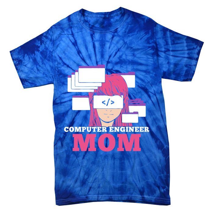 Computer Engineer Mom Coder Coding Programmer Programming Gift Tie-Dye T-Shirt