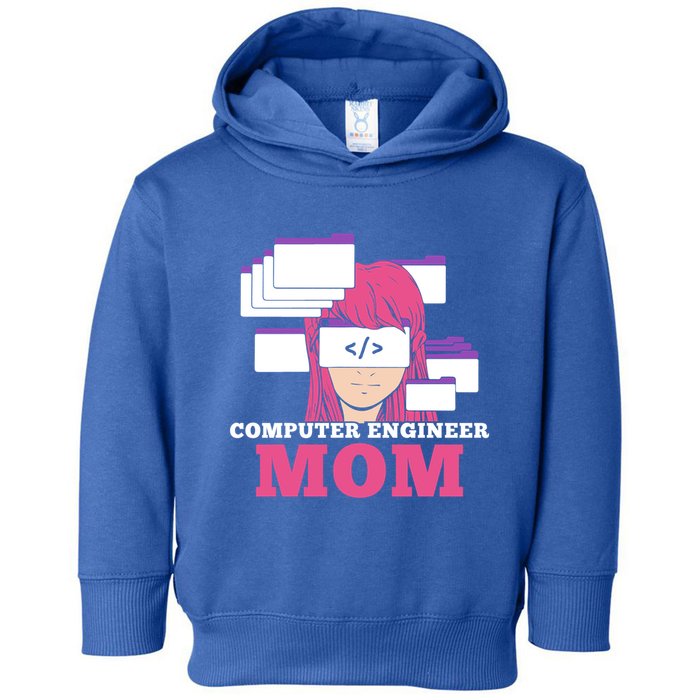 Computer Engineer Mom Coder Coding Programmer Programming Gift Toddler Hoodie