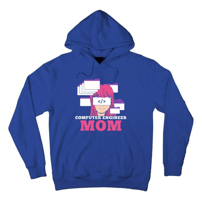 Computer Engineer Mom Coder Coding Programmer Programming Gift Tall Hoodie