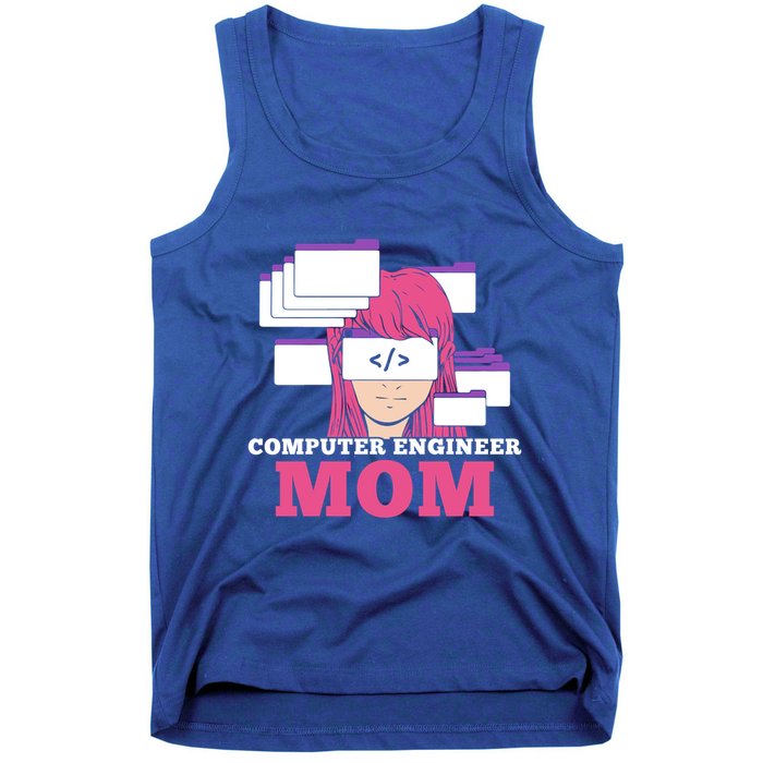 Computer Engineer Mom Coder Coding Programmer Programming Gift Tank Top