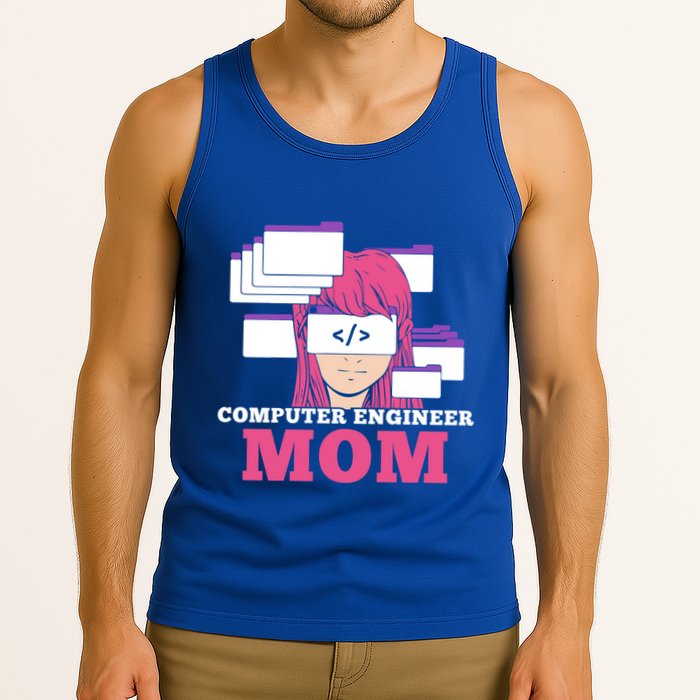 Computer Engineer Mom Coder Coding Programmer Programming Gift Tank Top