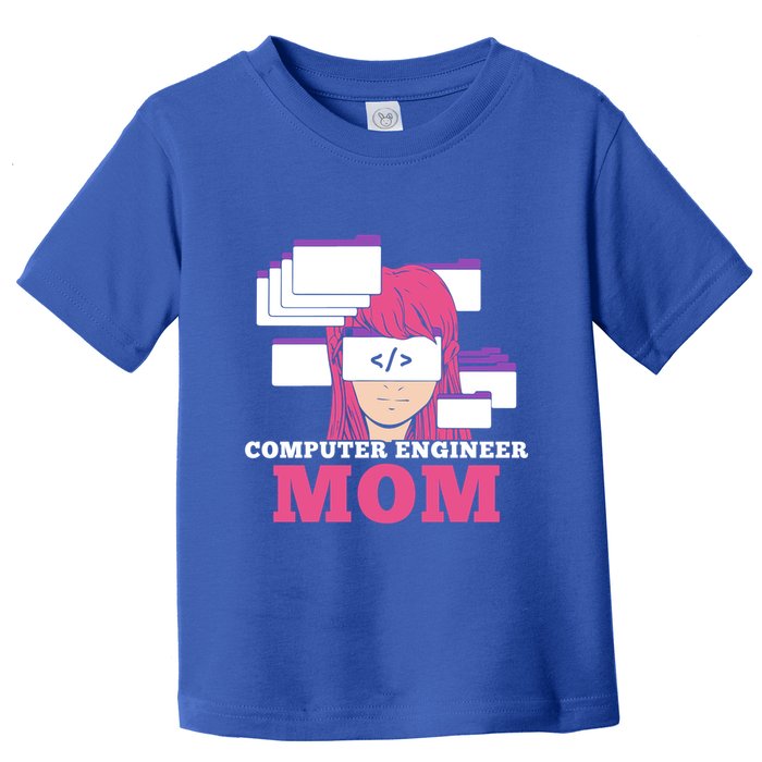 Computer Engineer Mom Coder Coding Programmer Programming Gift Toddler T-Shirt