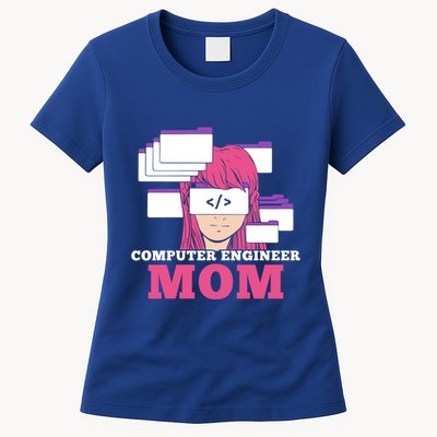 Computer Engineer Mom Coder Coding Programmer Programming Gift Womens T-Shirt