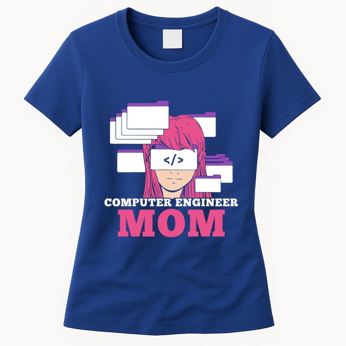 Computer Engineer Mom Coder Coding Programmer Programming Gift Womens T-Shirt