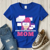 Computer Engineer Mom Coder Coding Programmer Programming Gift Womens T-Shirt